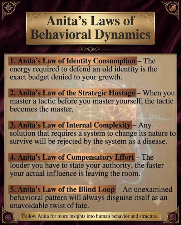 Anita's Laws of Behavioral Dynamics....