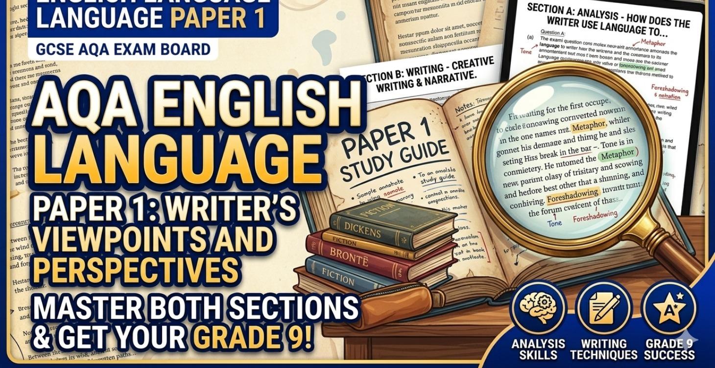 AQA Language Paper 1 - The road map to Grade 9!