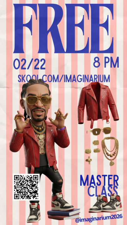 2/22 We Present The "IMAGINARIUM" Master Class 8PM est.  