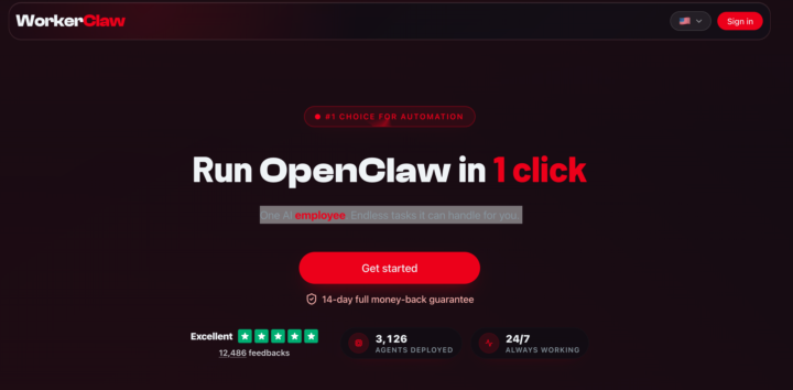 Run OpenClaw in 1 click (WorkerClaw) 