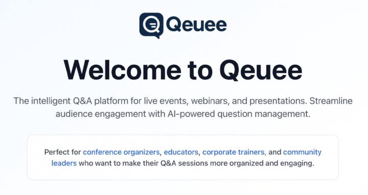 Qeuee - For Community Leaders