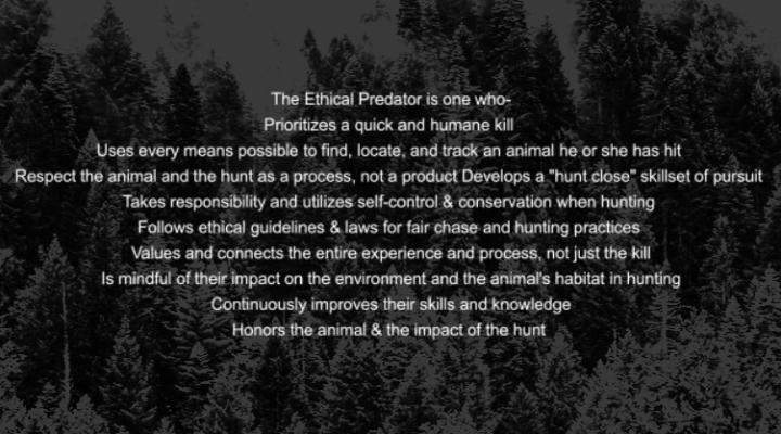 Pre Launch coming Ethical Predator - Path to mindful Bowhunting 