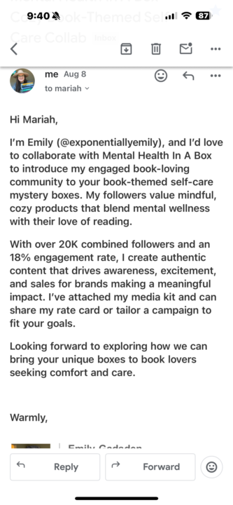 This EXACT email format has landed me 1 brand deal and 2 collab calls this week! 