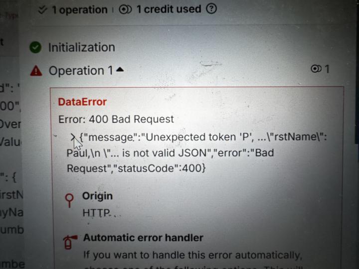Maker.com error message
