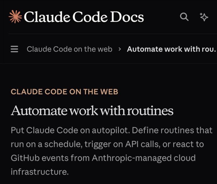 Anthropic Releases Claude /routines🤖