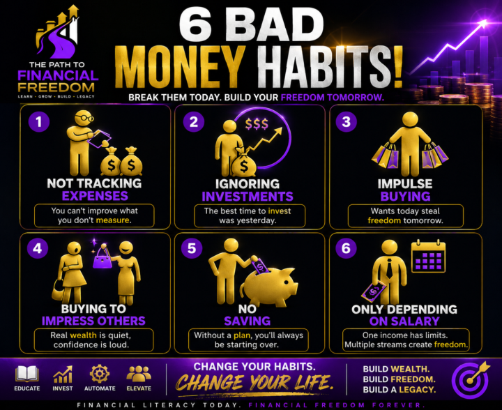 6 Bad Habits to Avoid While Building Wealth