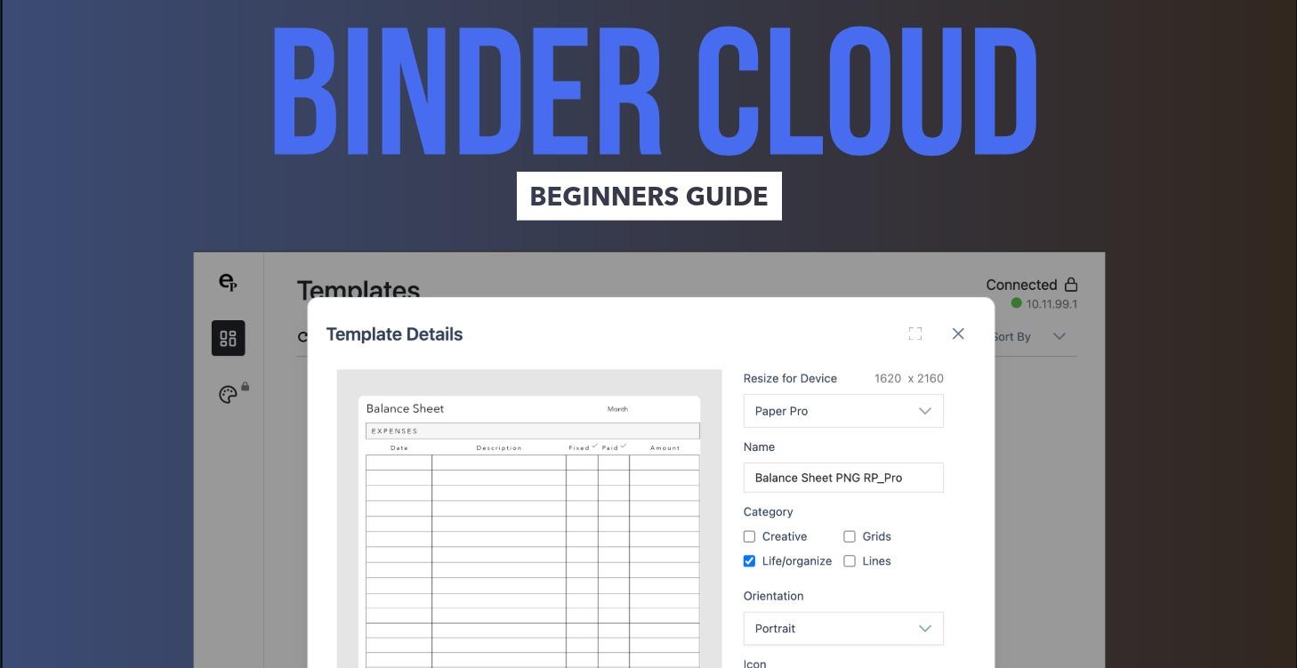 Binder Cloud - Beginners Guide