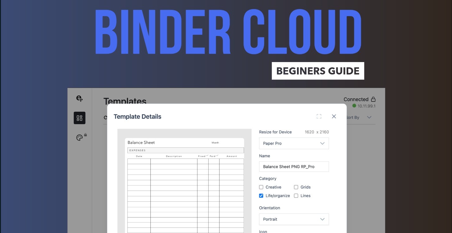 Binder Cloud - Getting Started