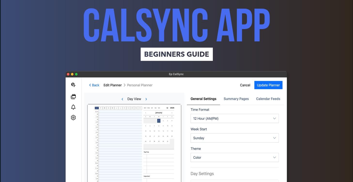 CalSync App - Beginners Guide