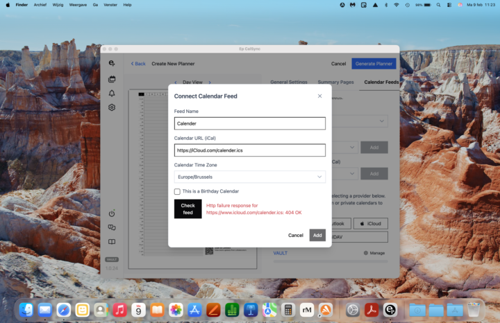 New version cal sync problem