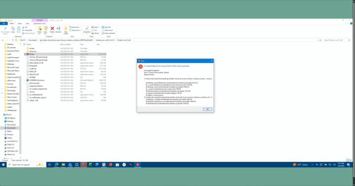Error updating ep-binder 5.0.14