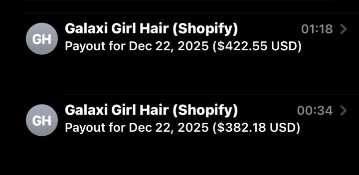 Profits from the last 7 days.📈 