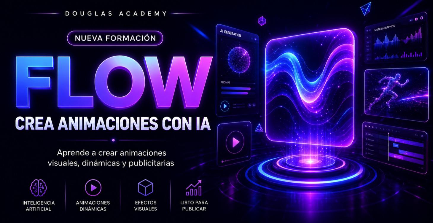 Crea animaciones publicitarias con Flow e IA