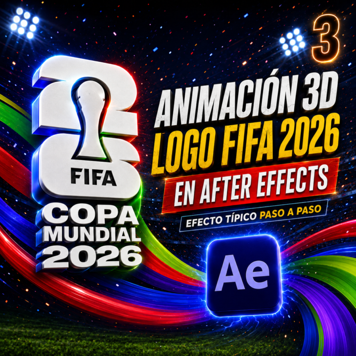  Animación 3D del logo de la FIFA 2026⚽