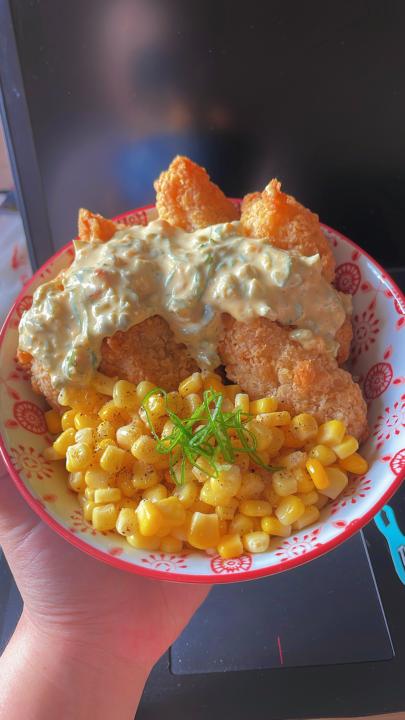 懶人炸魚丼