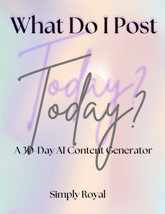 30 Day Content Suggestions....