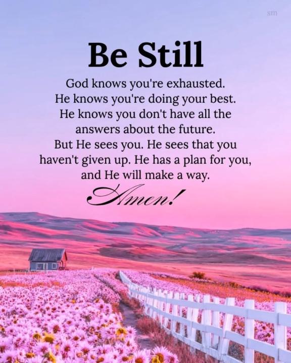 Being Still….