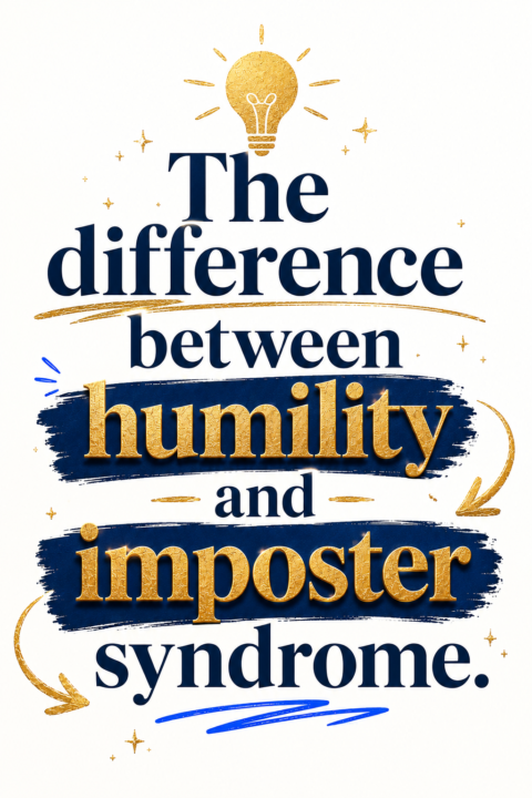 💡The difference between humility and imposter syndrome...