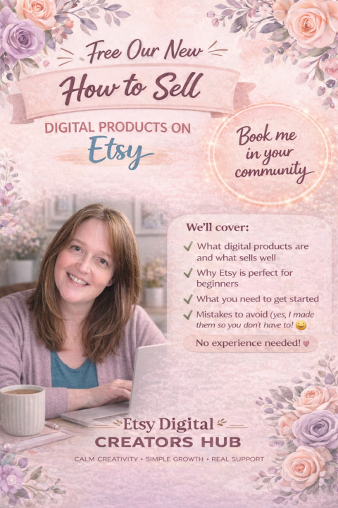 🌿 Free Workshop for Your Community: How to Sell Digital Products on Etsy