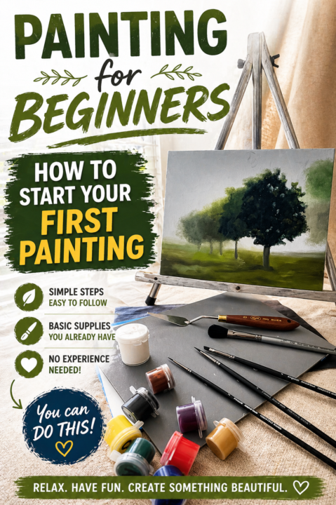 Painting Ideas for Beginners (Even If You Only Draw Stick Figure Drawings)