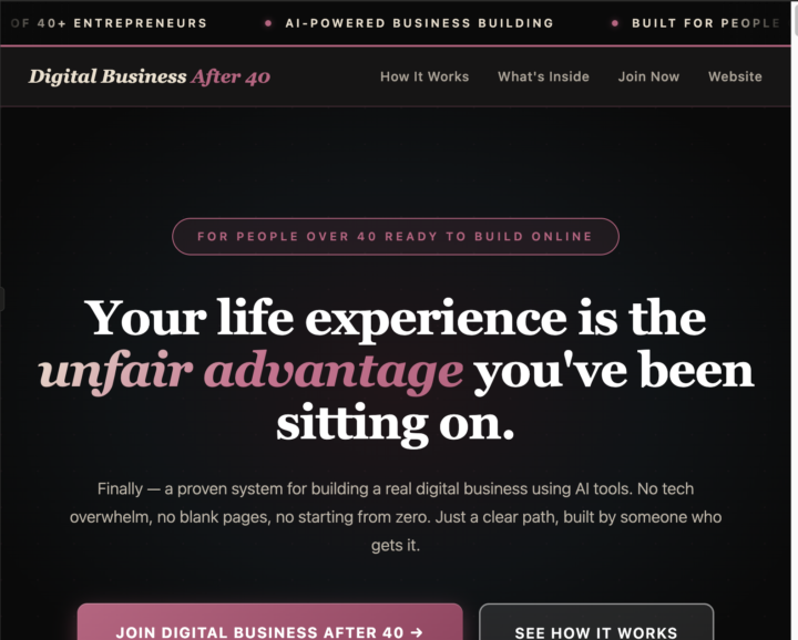 Check this out if you're over 40!