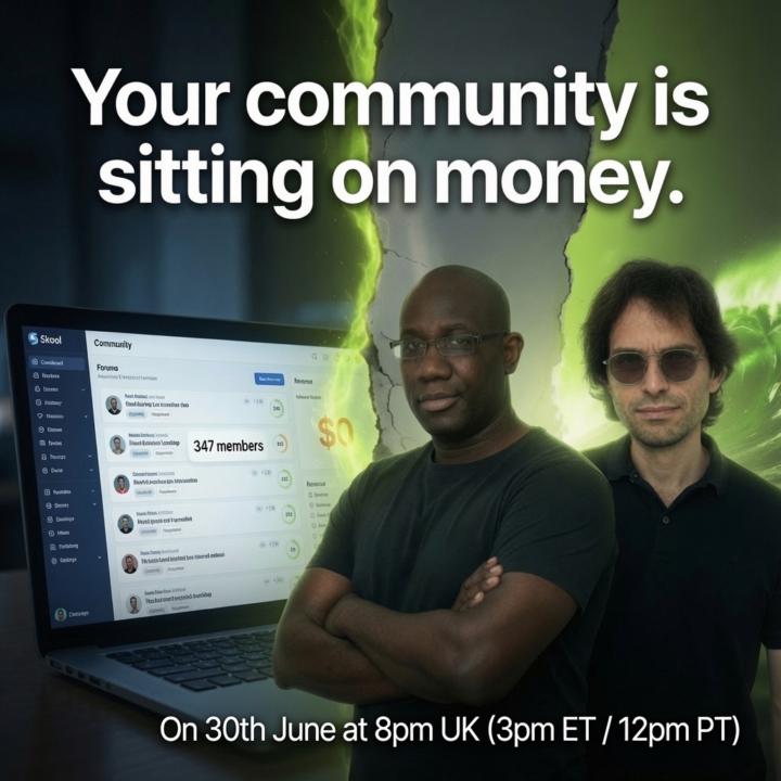 Going live on 30th June to show how we convert Skool members into paying clients