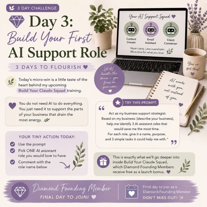 💎Build Your First AI Support Role — 3 Days to Flourish