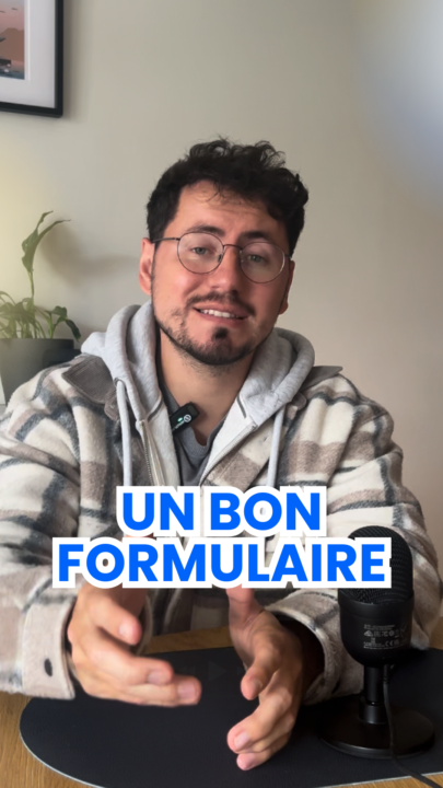 ❌ Un formulaire ultra court convertit mieux.”