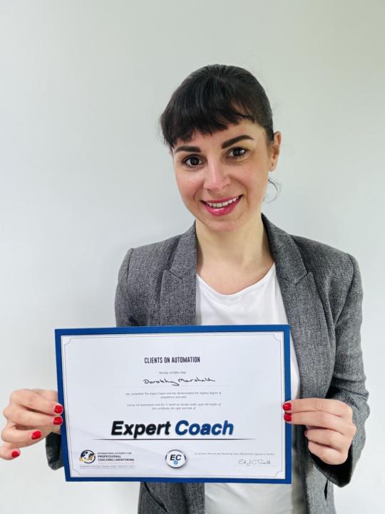 I’ve got my Expert Coach Certification!!!