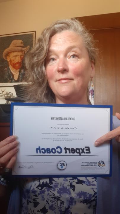 Certificate in hand