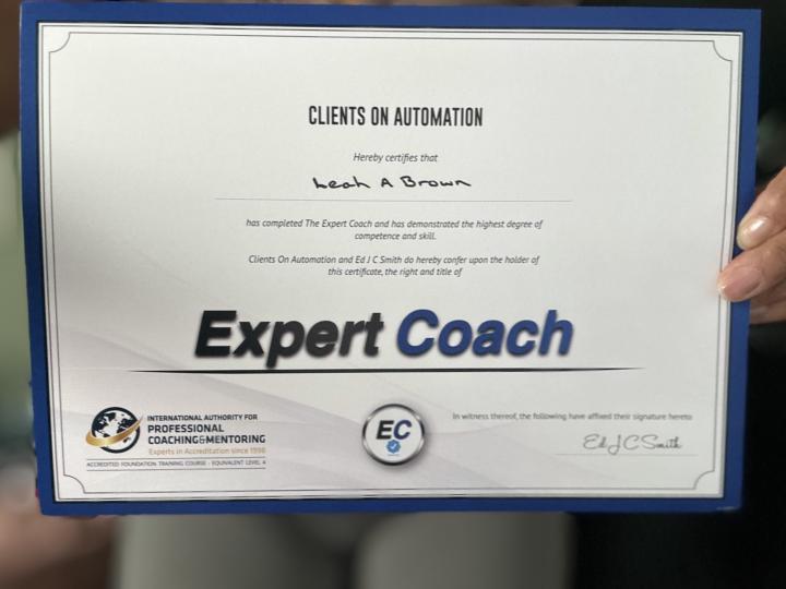 Certified Expert Coach 
