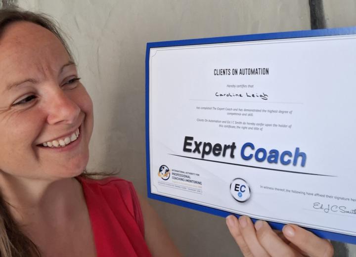Certificate in my hand...