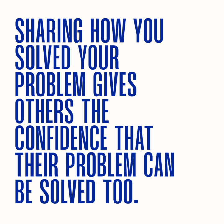 Share how you solved your problem.