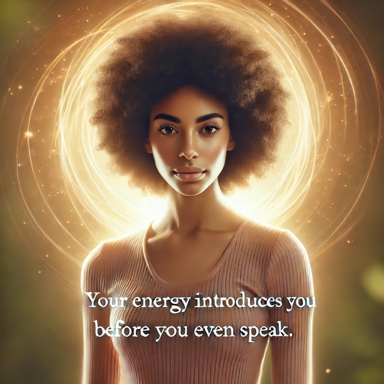  “Your energy introduces you before you even speak.” ✨🗣️👑