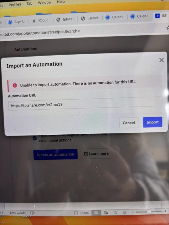 Setting up automation