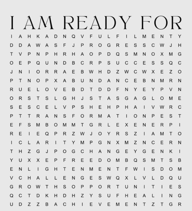 What are you ready for today? 
