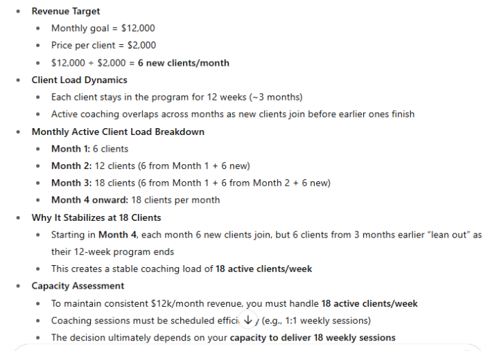How Many Clients Do You Need for $12k/month?