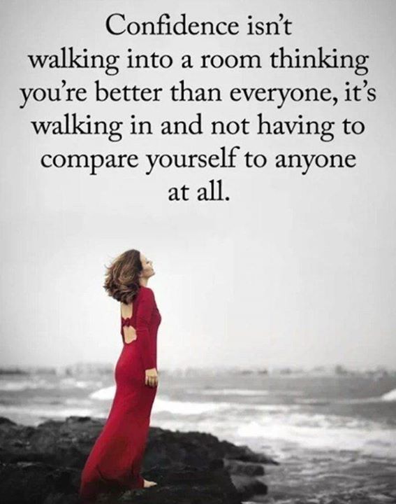This is what confidence is.....