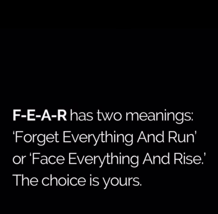 F–E–A–R