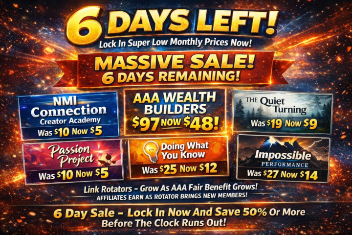 6 Days Left for this Mega Sale