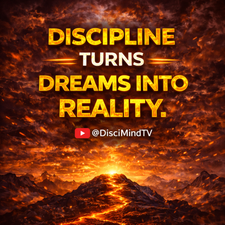 DISCIPLINE TURNS DREAMS INTO REALITY