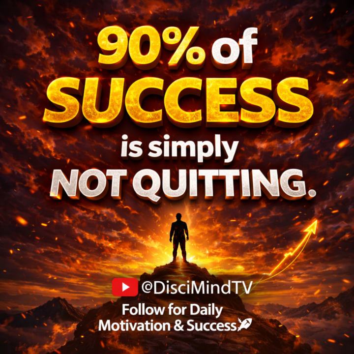 Success Isn’t Talent, It’s Not Quitting
