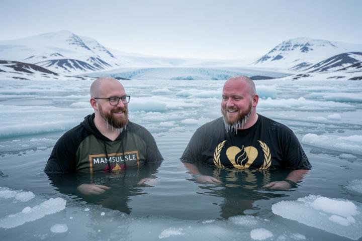 Going LIVE in 5 mins from 0 degree water!! ❄️