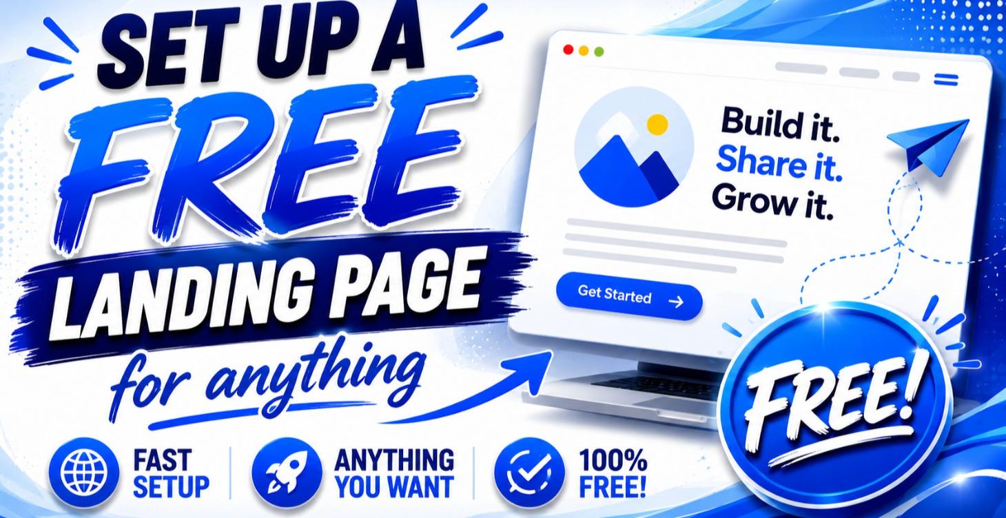 How to set up a free landing page
