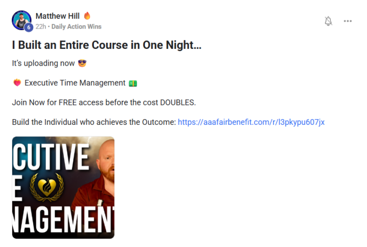 Imagine Building a whole course in one night!