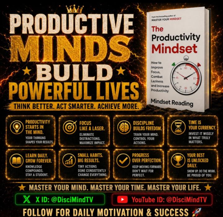 PRODUCTIVE MINDS BUILD POWERFUL LIVES