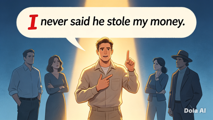 Articulate Speaking: I Never Said He Stole My Money
