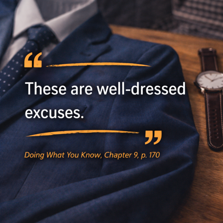 Excuses Cleaned Up Still Count