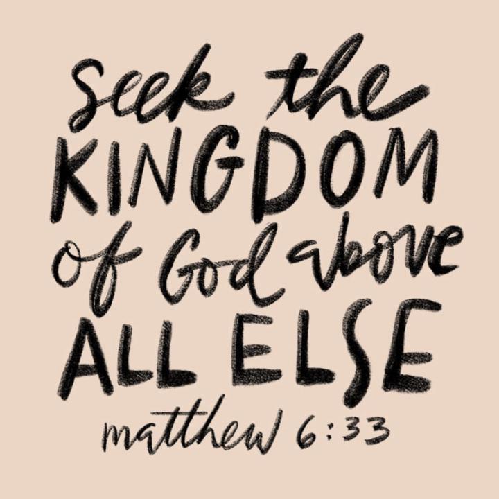 Seek First The Kingdom 