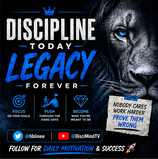 DISCIPLINE TODAY, LEGACY FOREVER